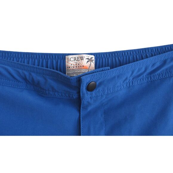 J. Crew Pool Shorts Mens M Royal Blue 7" - Picture 3 of 6